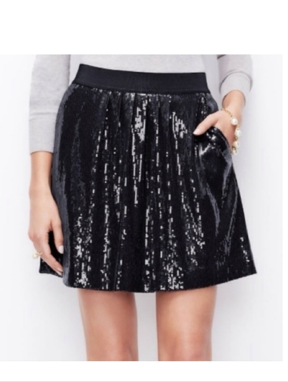 Ann Taylor Sequin Mini-Skirt, Size 2
